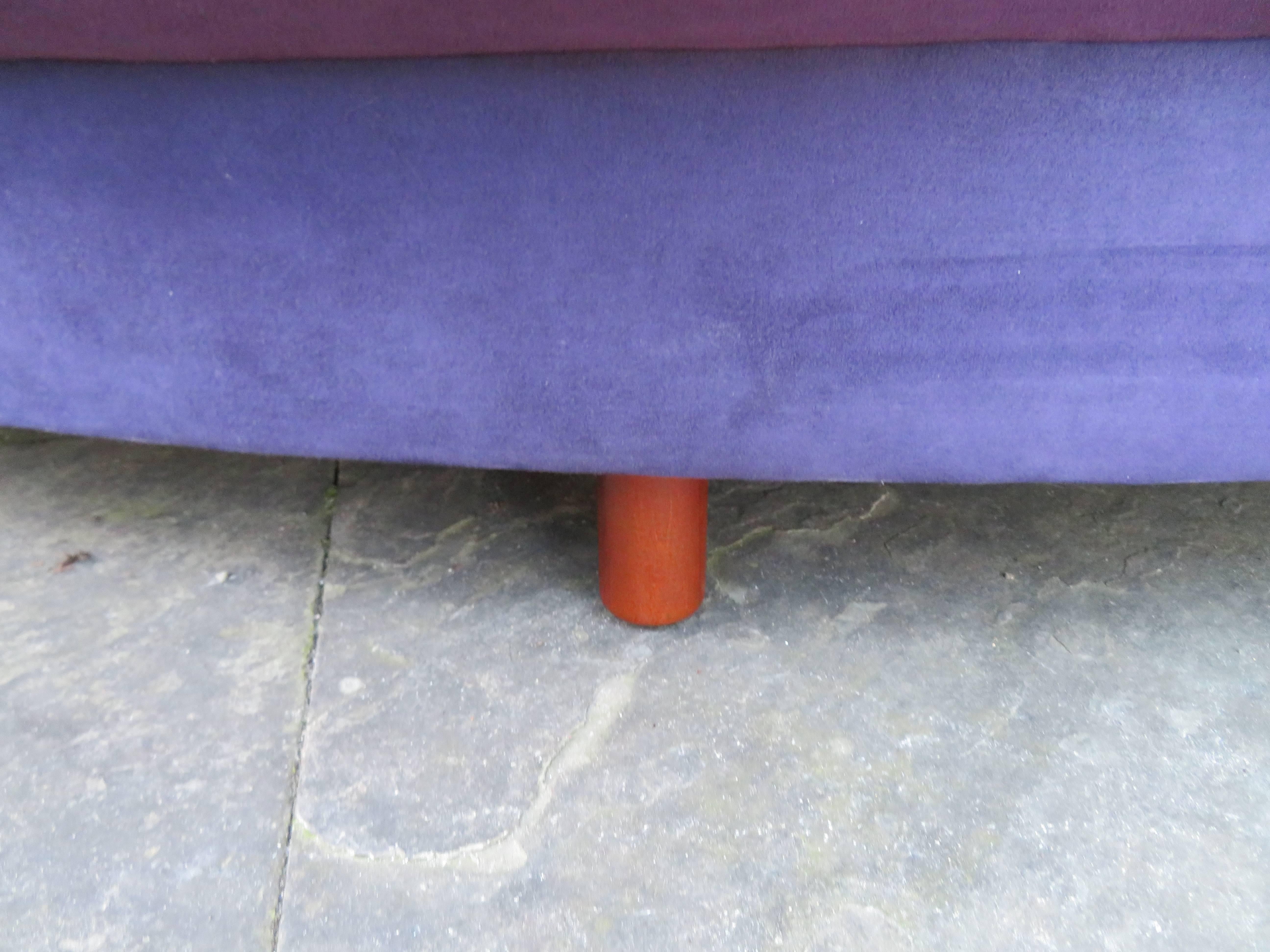 Upholstery Stunning Three-Piece Vladimir Kagan Weiman Serpentine Sofa Sectional