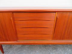Excellent Gunni Omann Teak Credenza for Axel Christiansen Danish Modern