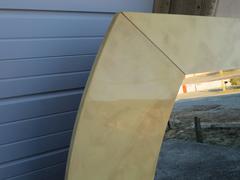 Large-Scale Goatskin Karl Springer Style Mirror