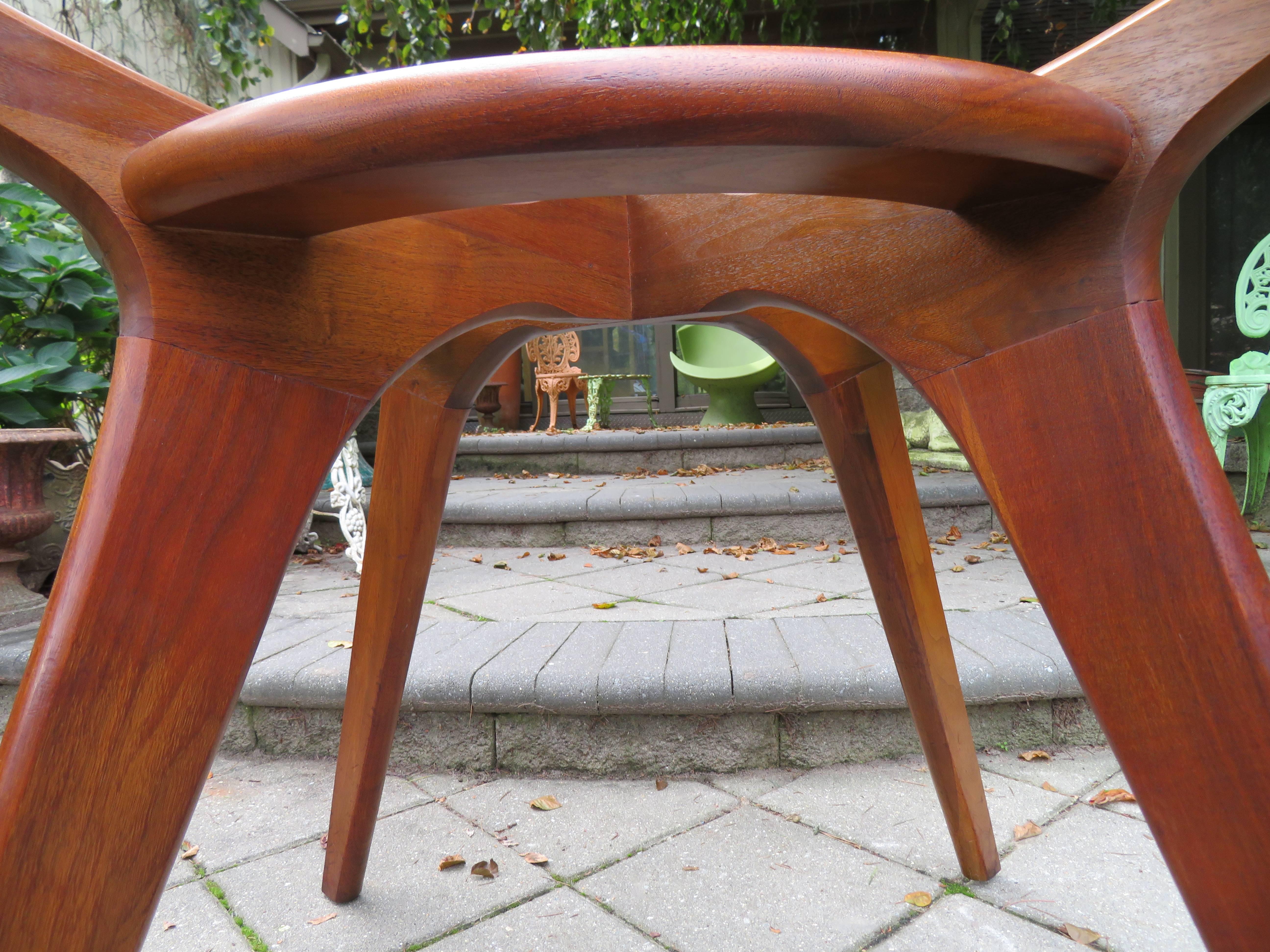American Gorgeous Adrian Pearsall Sculptural Walnut Dining Table Mid-Century Modern