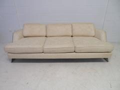 Excellent Milo Baughman attributed Curved Chrome Sofa Mid-Century Modern