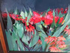 Großformatiges Ölgemälde "Contrast" von Claude Hemeret, erhaben