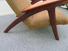 Fantastic Danish Modern Paddle Arm Teak Lounge Chair Mid-Century