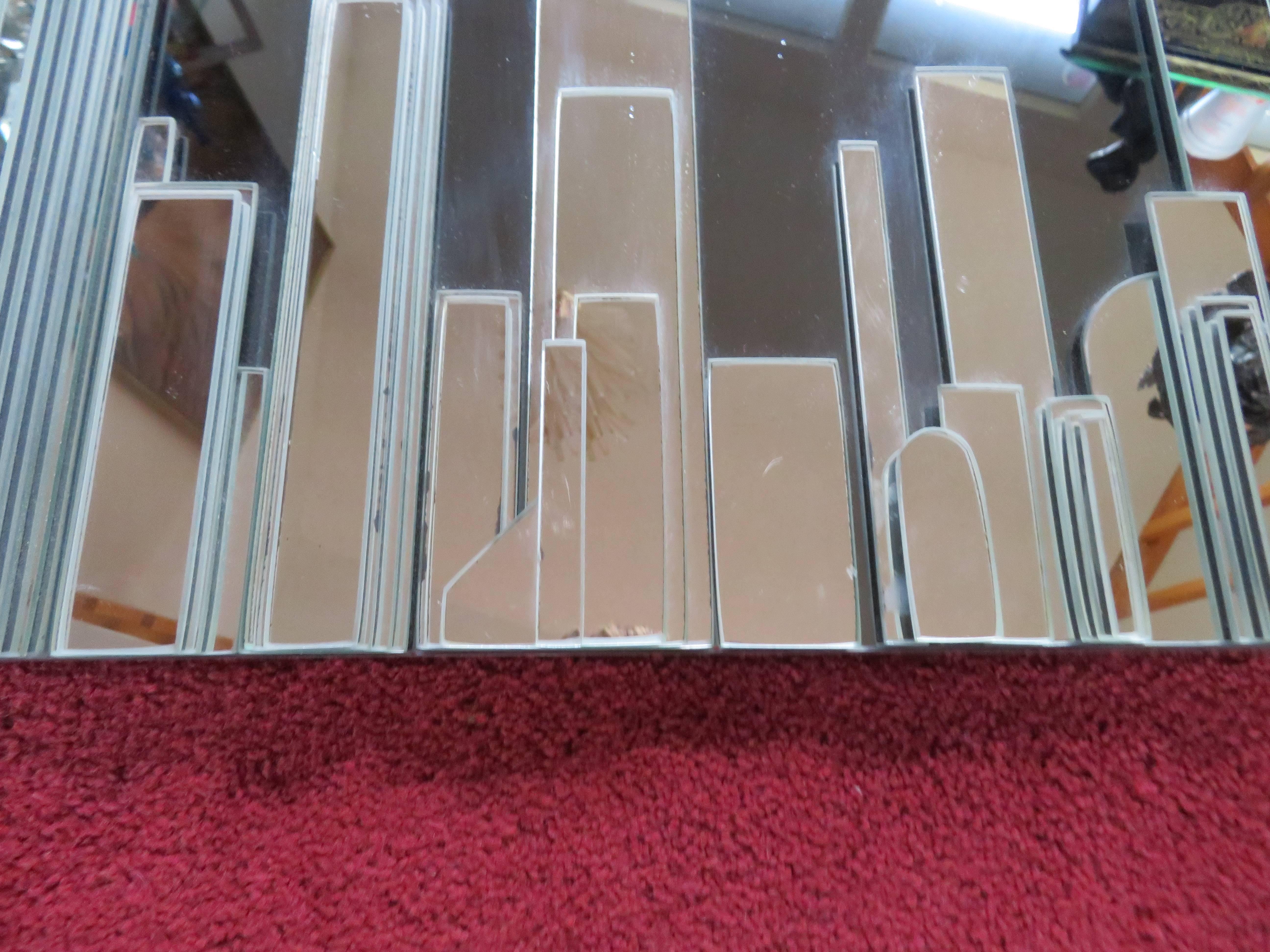 new york skyline mirror with twin towers