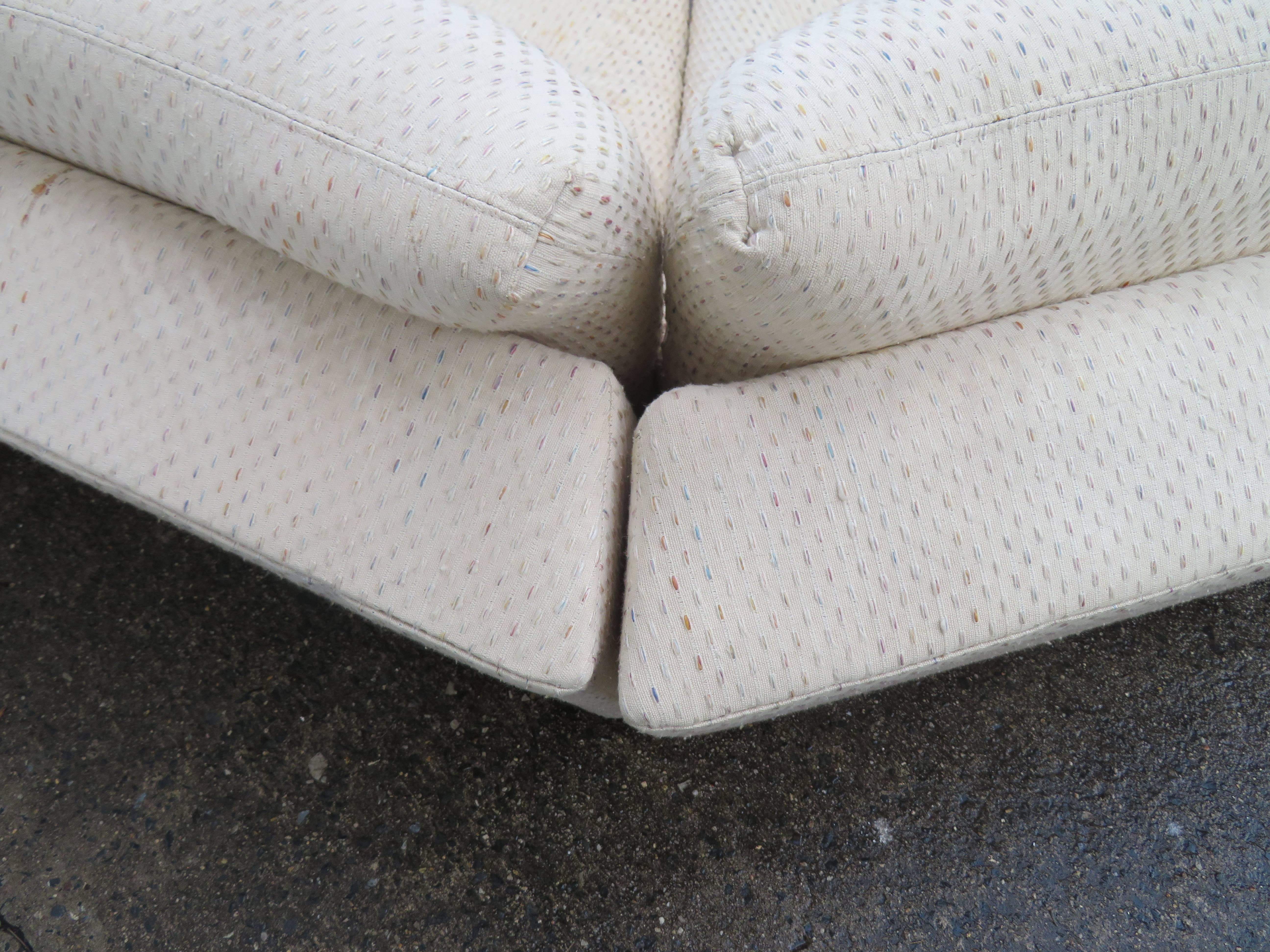 Unusual Vladimir Kagan for Preview Six-Piece Sofa Sectional Mid-Century Modern 1