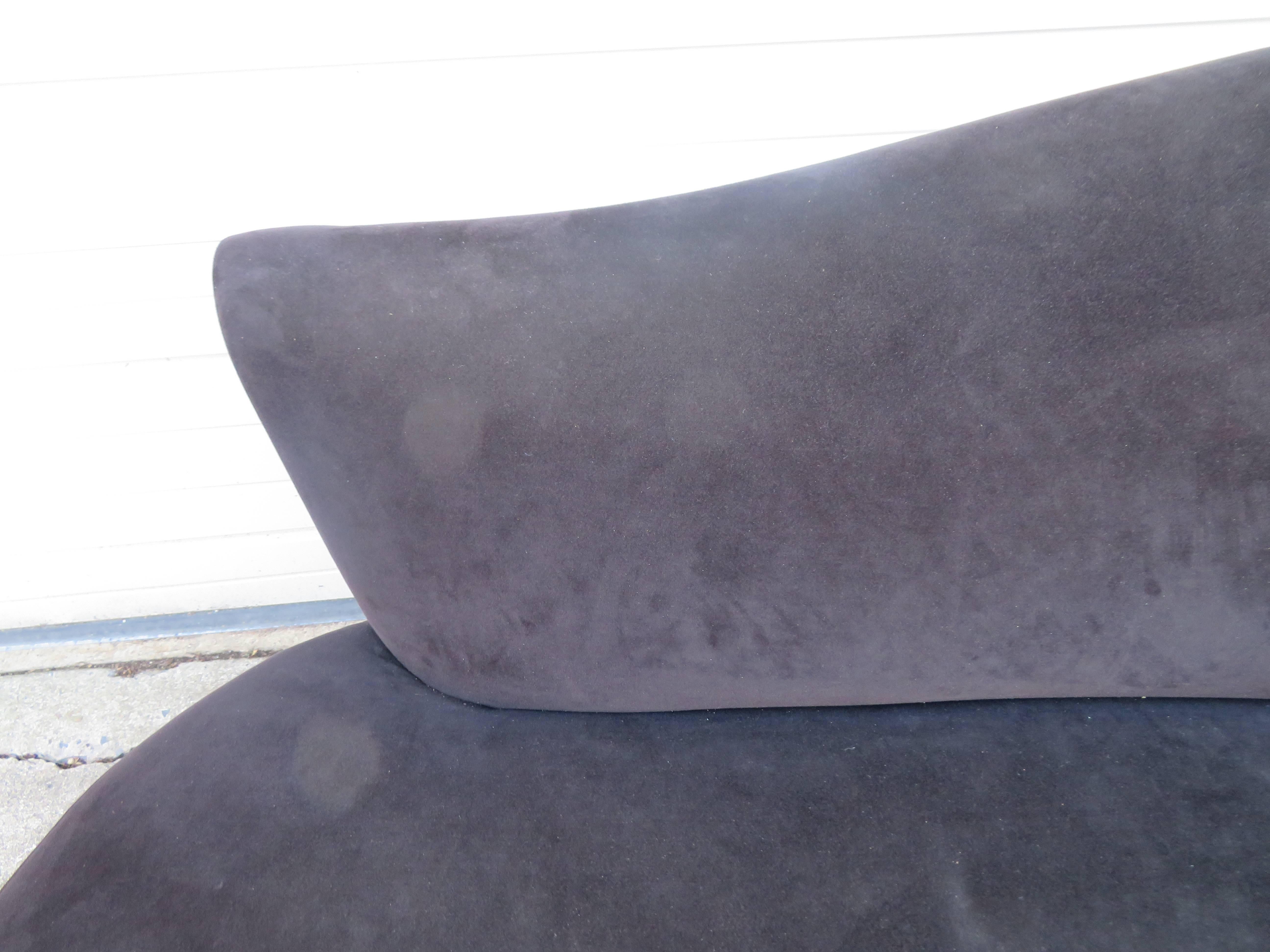 Late 20th Century Gorgeous Ultra-Suede Petite Cloud Sofa Loveseat Mid-Century Vladimir Kagan