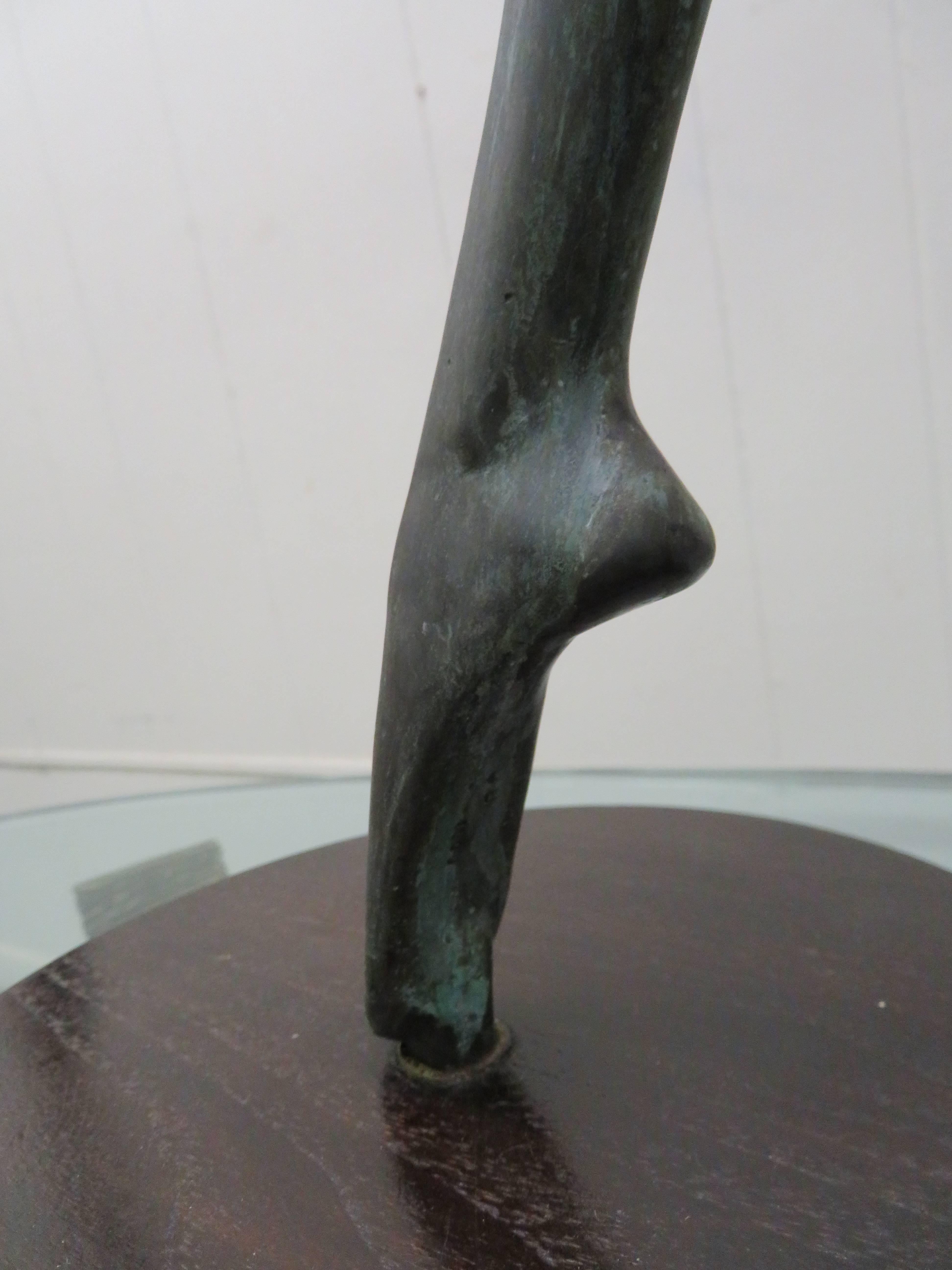 Large-Scale Patinated Bronze Hattakitkosol Somchai Ballerina Dancer Sculpture 2