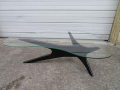 Fabulous Adrian Pearsall Ebonized Jax Kidney Coffee Table Mid-Century Modern