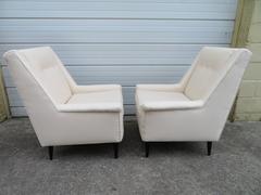 Gorgeous Pair of Harvey Probber Style Lounge Chairs, Mid-Century Modern
