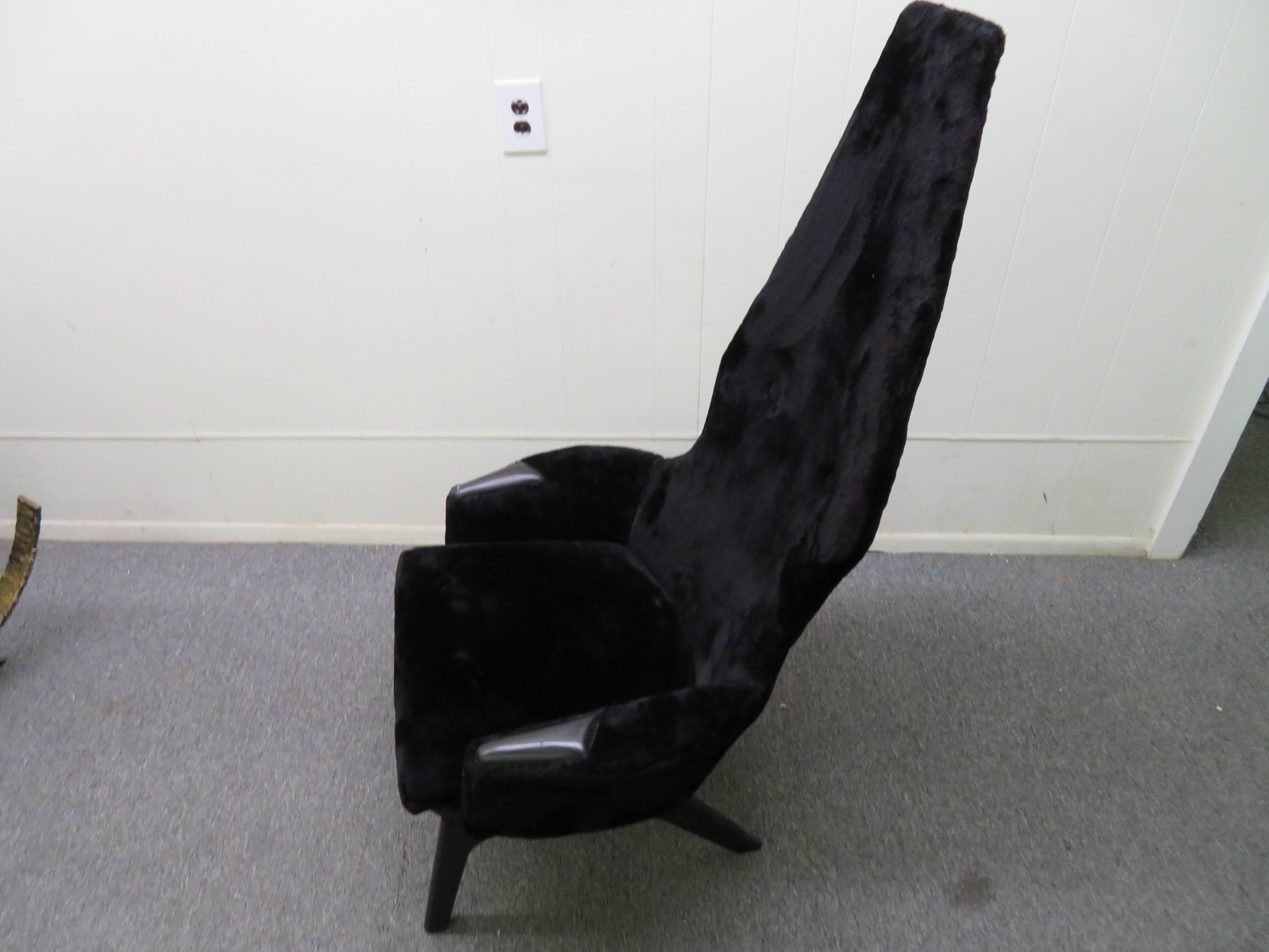 American Lovely Adrian Pearsall Tall Back Lounge Chair Mid-Century Modern For Sale