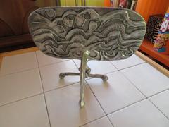 Stunning Donald Drumm Brutalist Aluminium Dressing Table Mirror, Mid-Century