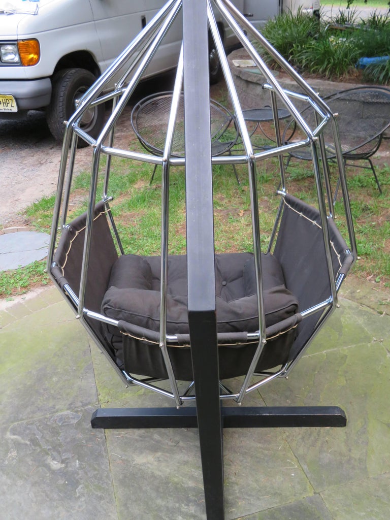 Fabulous Ib Arberg Hanging Parrot MidCentury Modern Birdcage Chair at