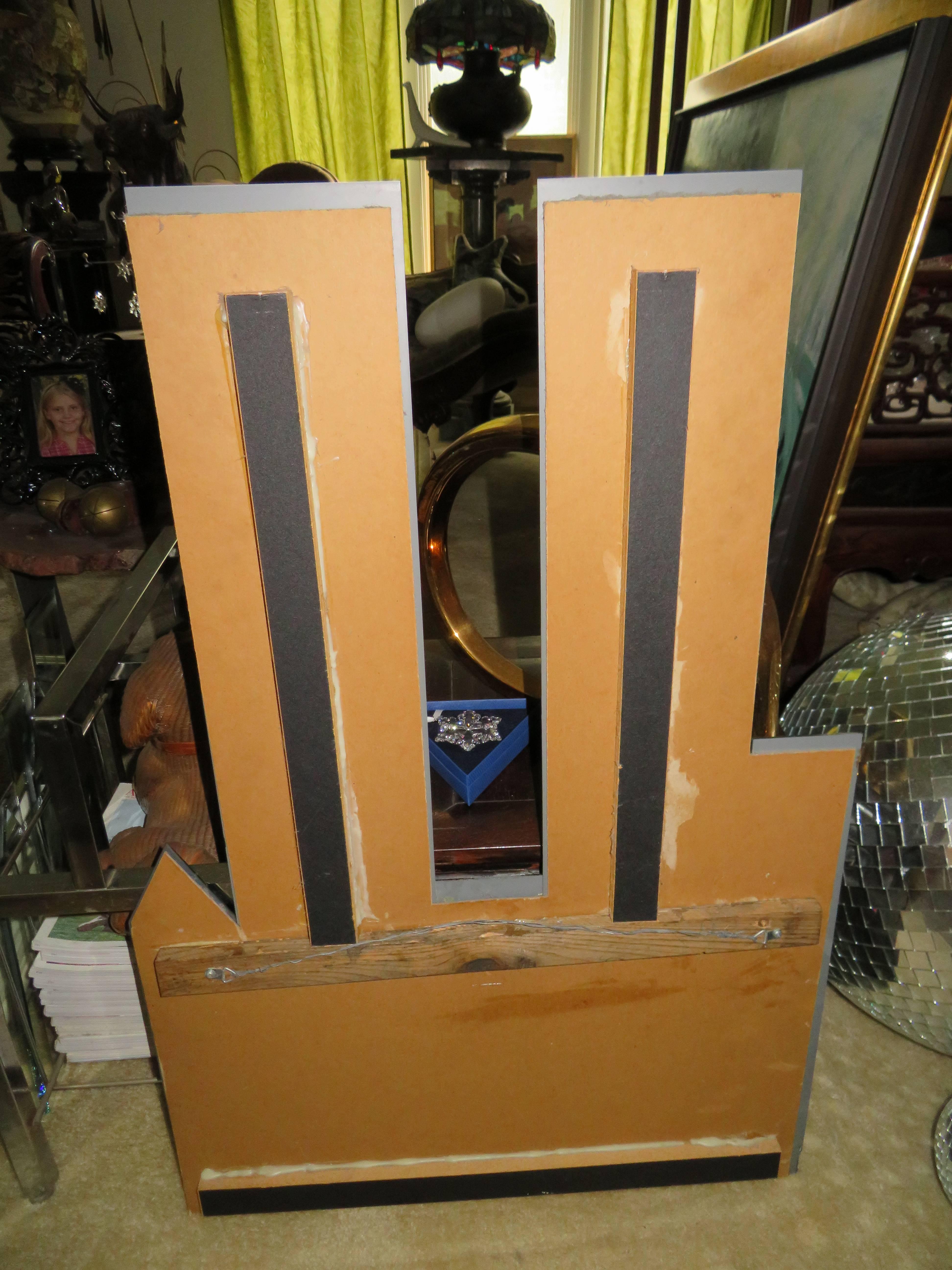Fabulous Four-Piece NYC Skyline Mirror Wall Sculpture, Mid-Century Modern 1