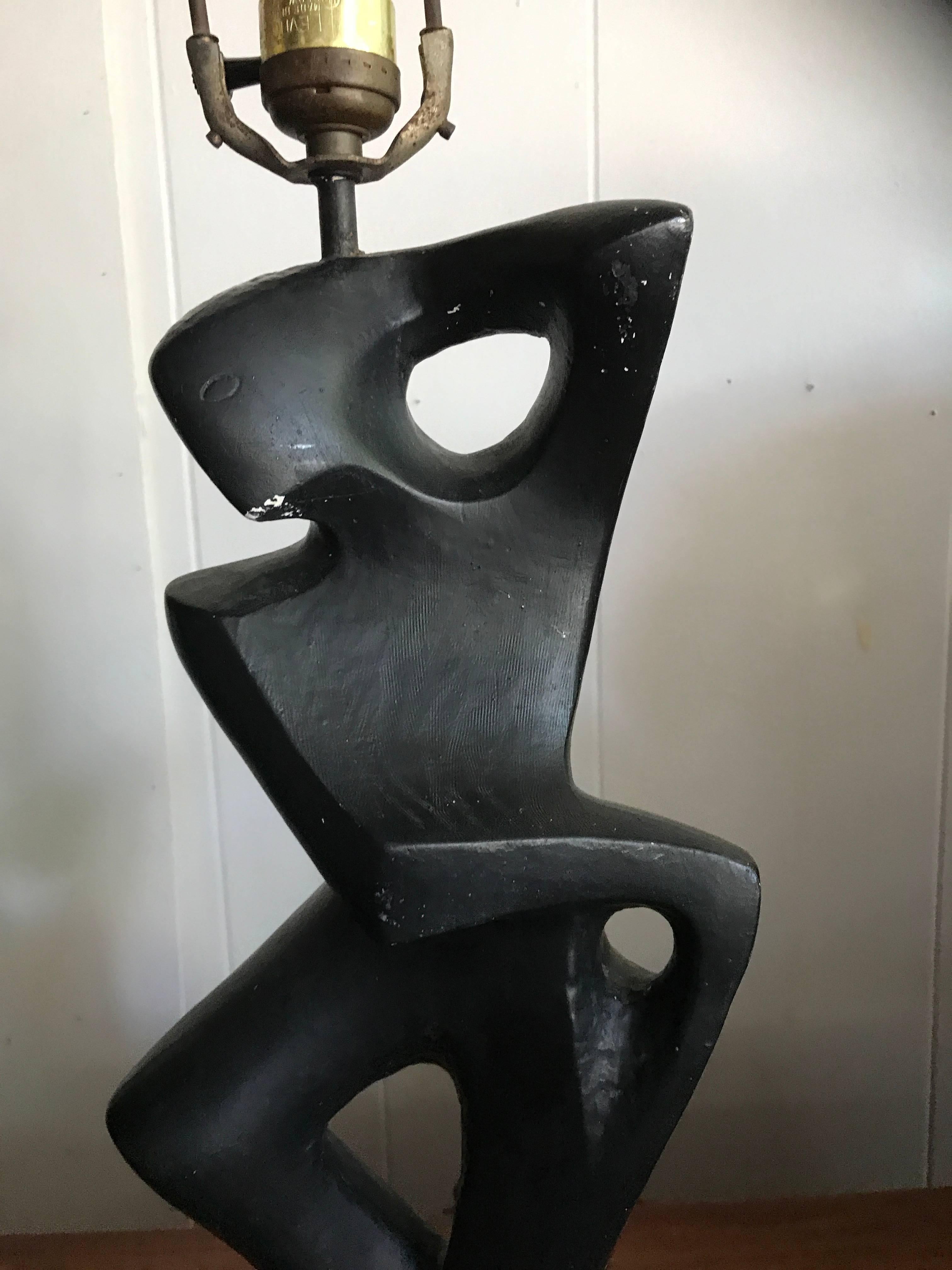 Mid-Century Modern  Spectacular Pair of Marianna von Allesch Cubism Male Female Lamp Rima For Sale