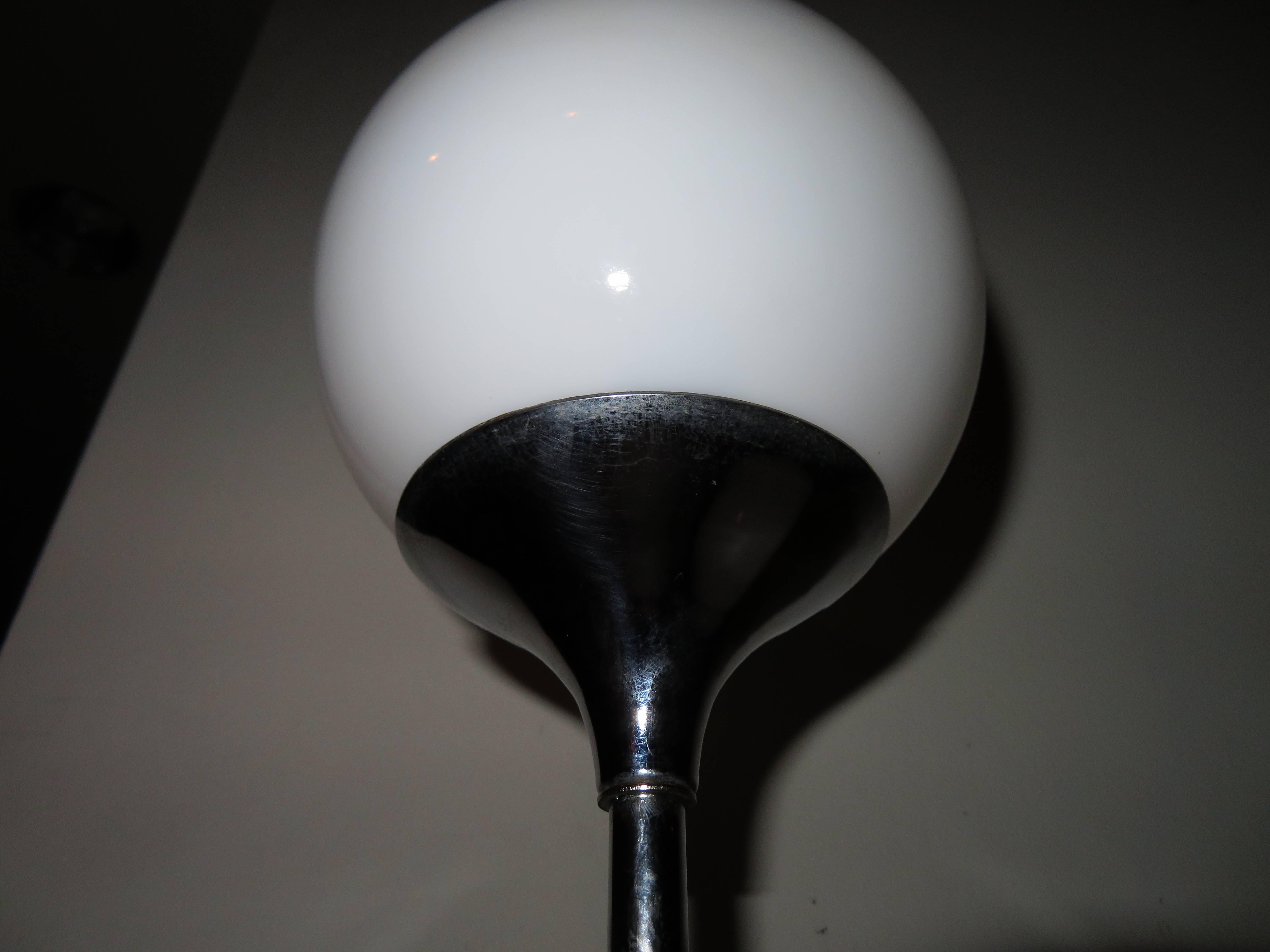 Atemberaubende italienische Goffredo Reggiani-Stehlampe aus Chrom, Mid-Century Modern, 1960er Jahre (Italienisch) im Angebot