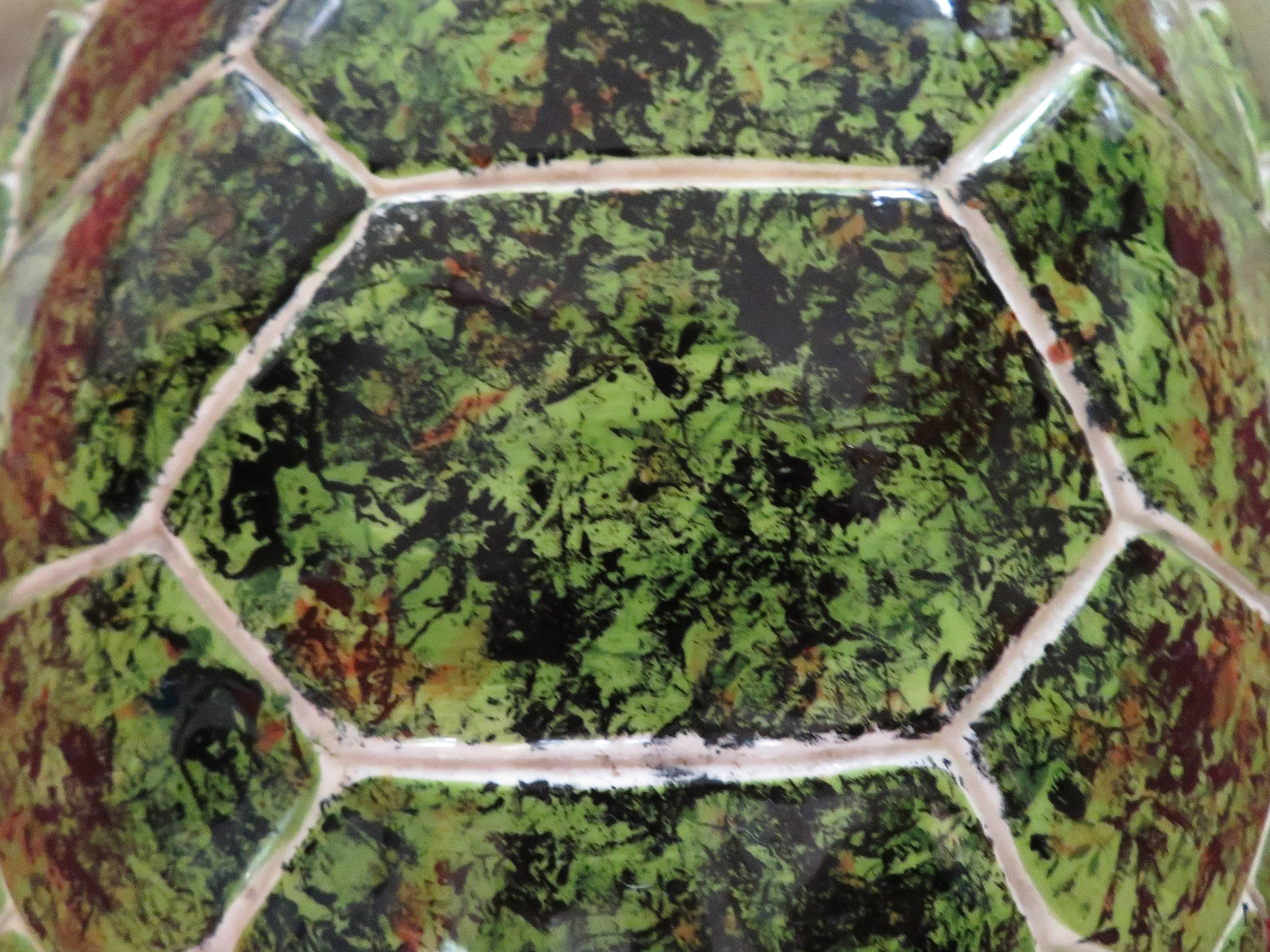 Whimsical Large-Scale Ceramic Sea Turtle Mid-Century Modern 1