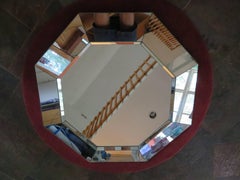 Wunderschöner achteckiger, facettierter Spiegel, Mid-Century