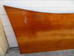 Handsome Nakashima Style Walnut King-Size Headboard Mid-Century Modern