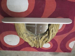 Étagère de miroir squelette inhabituelle en fibre de verre Saguaro Cactus, milieu du siècle dernier