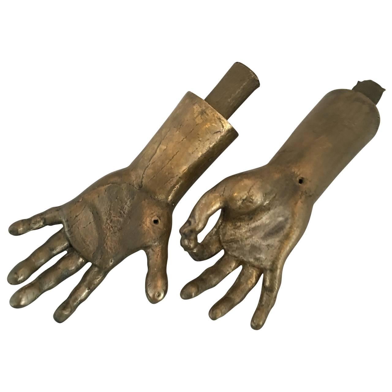 French Pair of Sculptured Hands