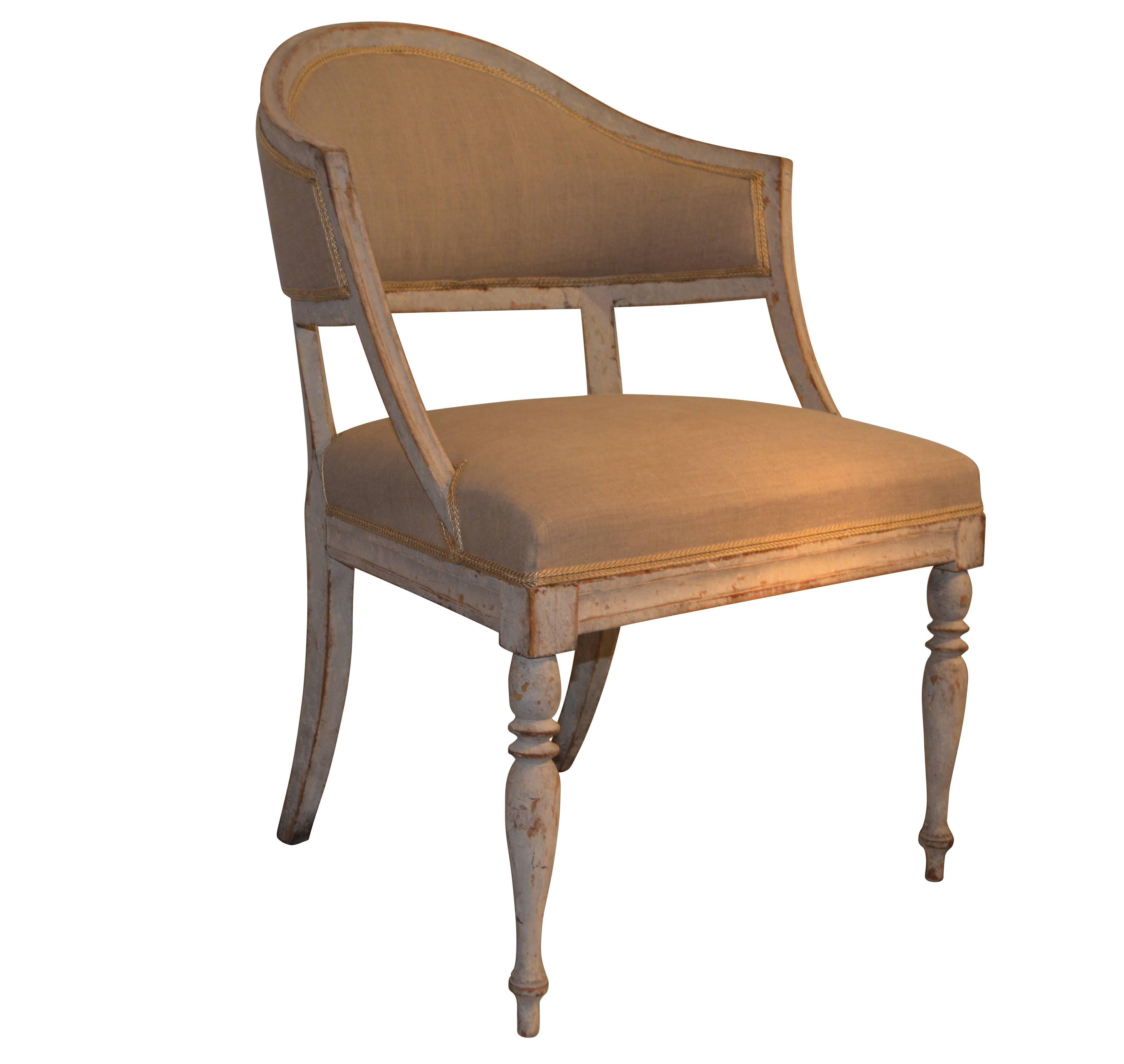 Wood Pair of Period Gustavian Armchairs, Sweden 1820