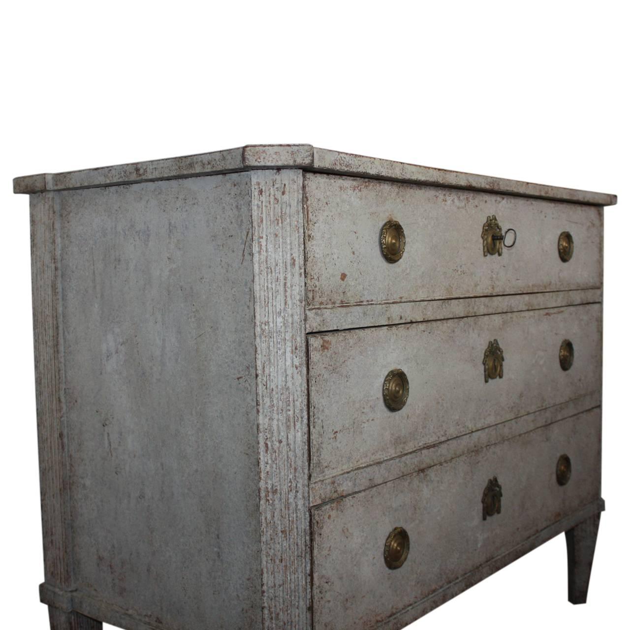Swedish Early 19th Century Chest of Drawers 