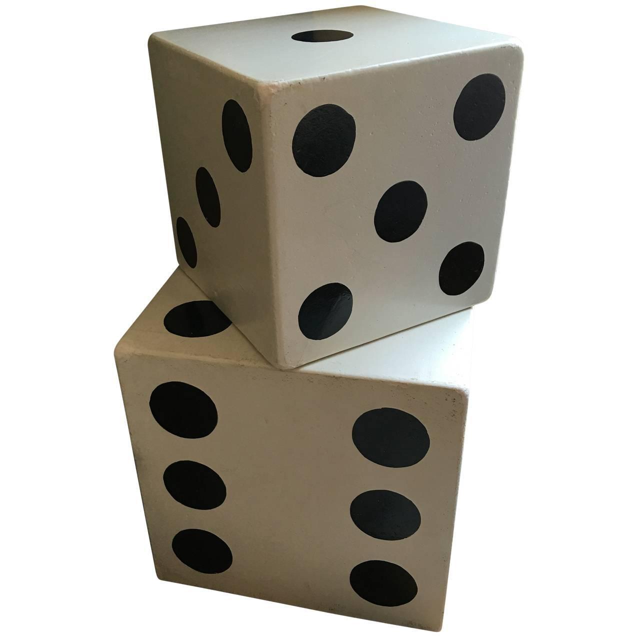 Set of Large Dice Side Tables For Sale at 1stdibs