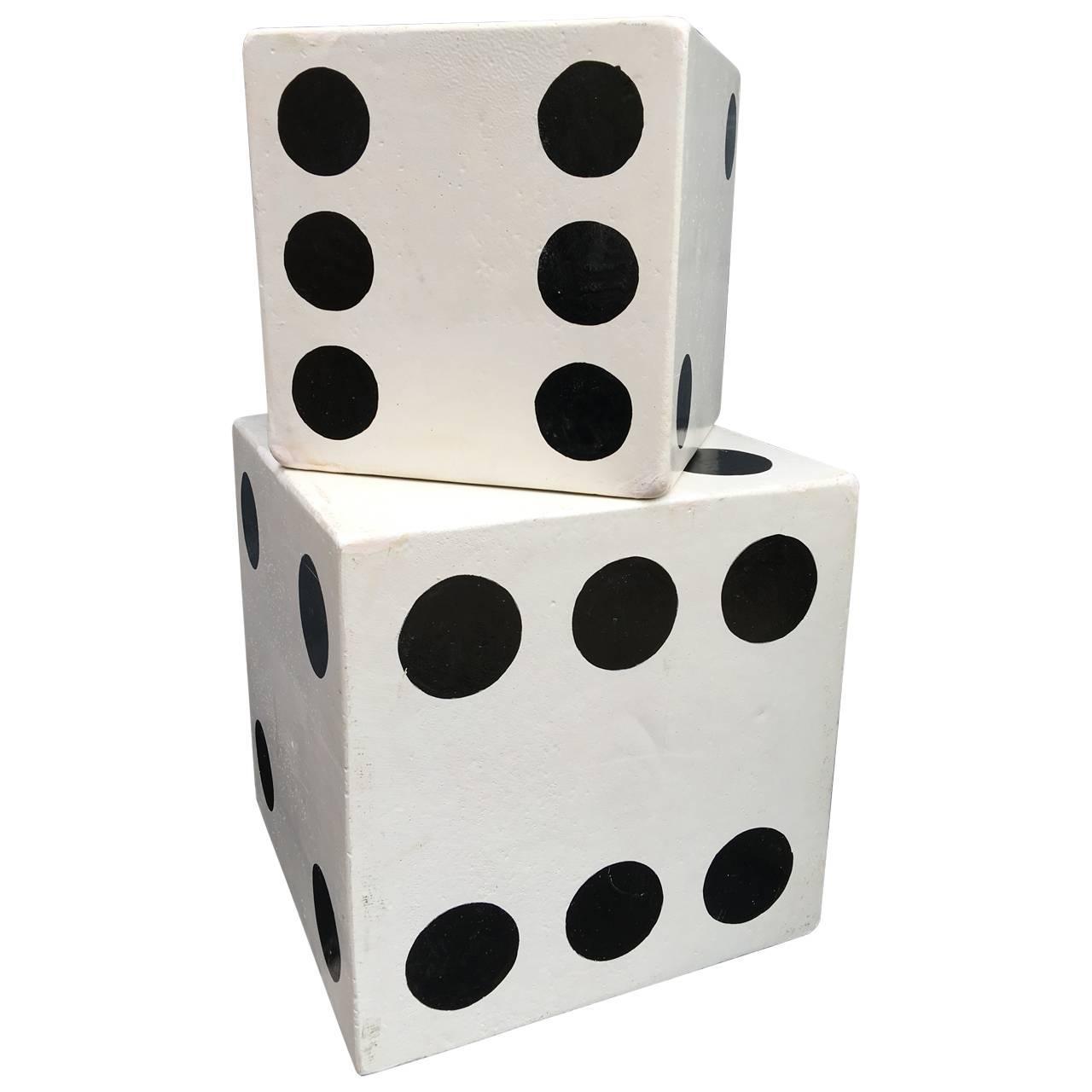 Set of Large Dice Side Tables For Sale at 1stdibs
