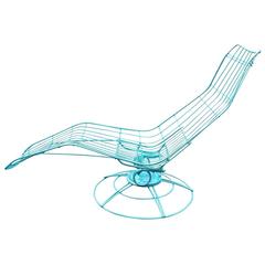 Turquoise Garden Lounge Chair