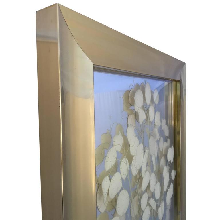 Large BrassFramed Wall Art For Sale at 1stDibs