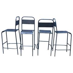 Set of Ten Industrial Bar Stools 8