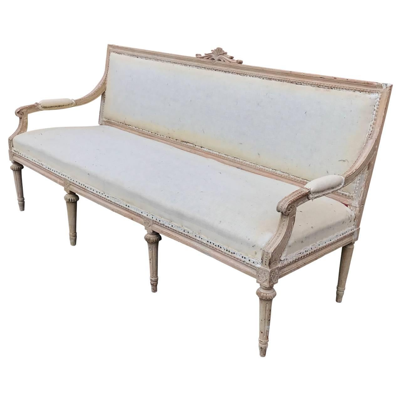 Wood Early 19th Century Swedish Settee