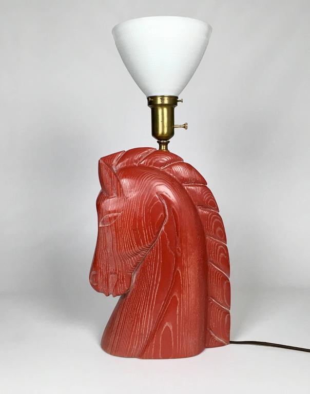 MidCentury Modern Billy Haines Horse Head Lamp at 1stDibs
