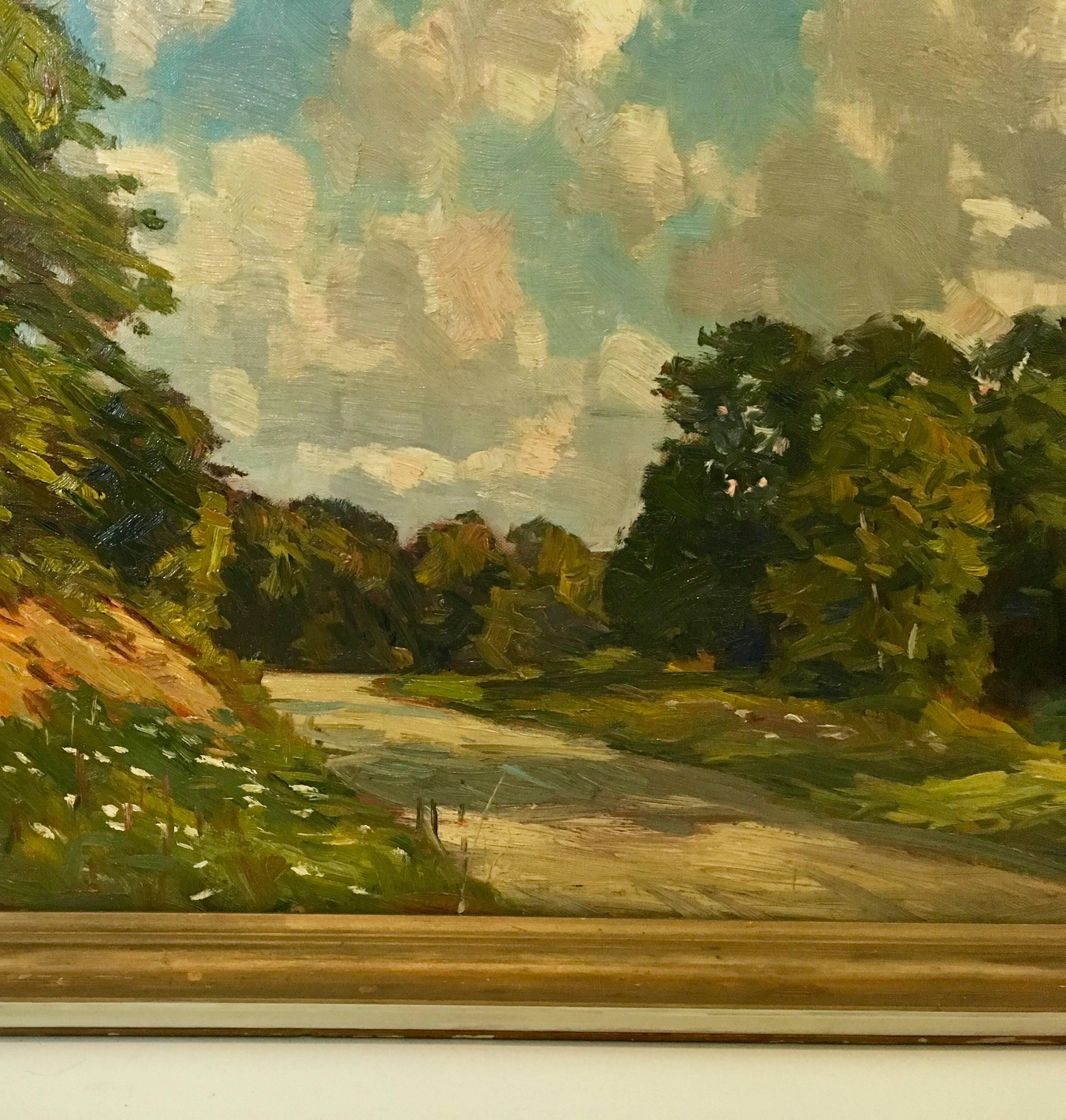 Painting of New England Landscape, Robert Emmett Owen  In Good Condition For Sale In Haddonfield, NJ