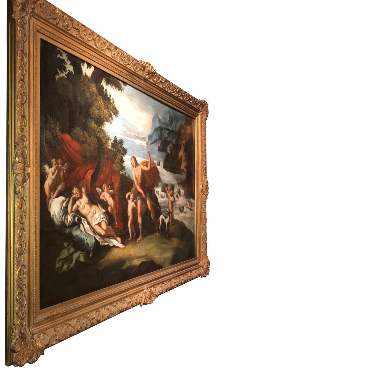 18th Century Italian Romantic Oil Painting In Good Condition In Haddonfield, NJ