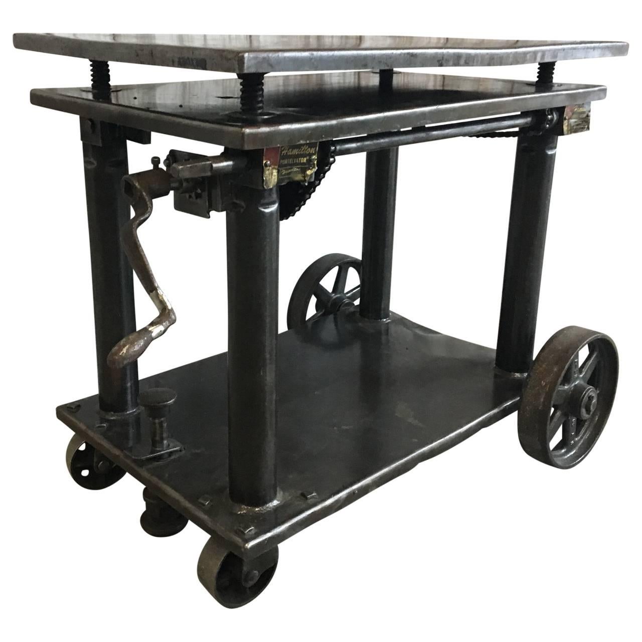 American Industrial Lift Bar Cart