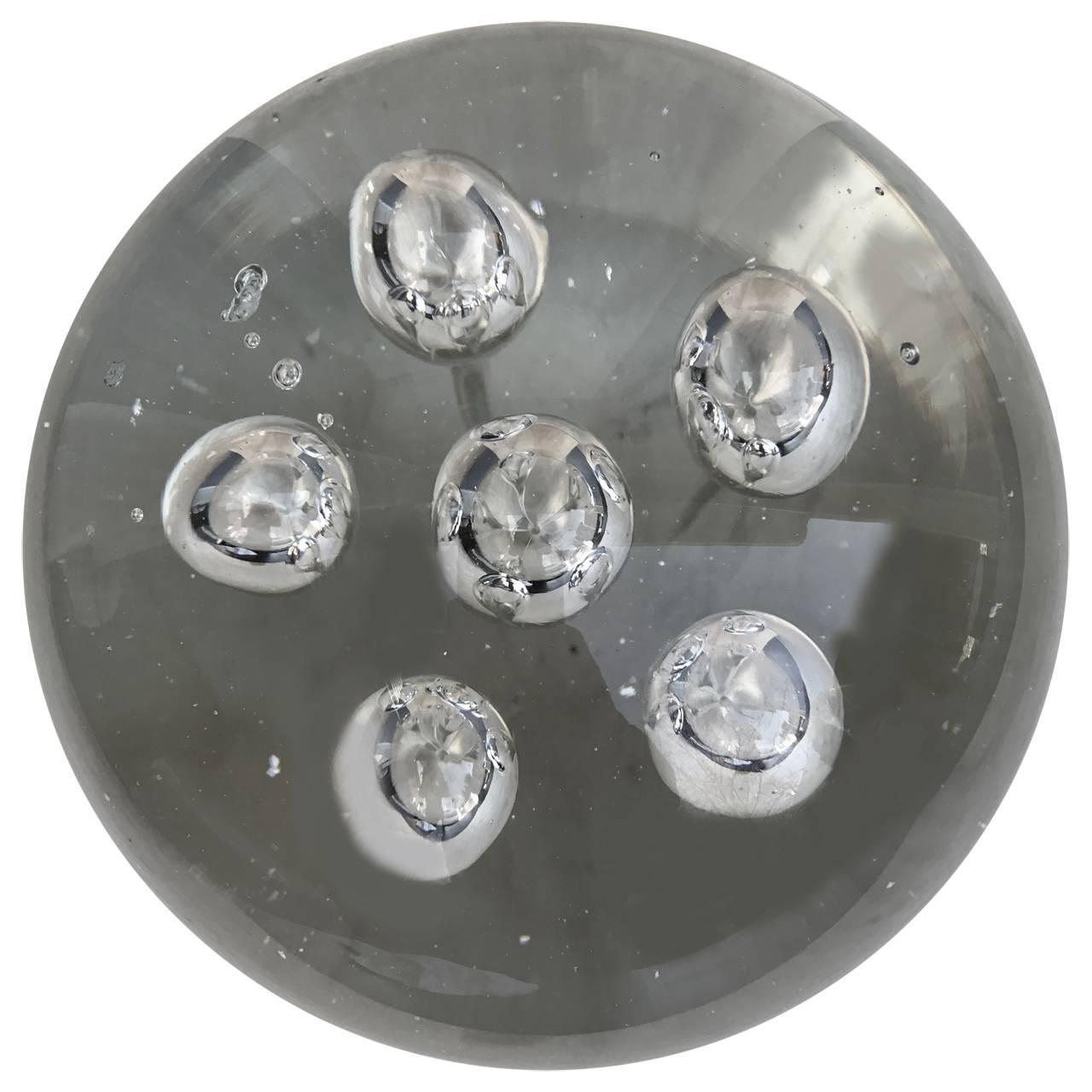 glass ball with bubbles