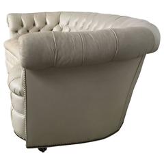 Large Vintage Hollywood Regency Chesterfield Sofa