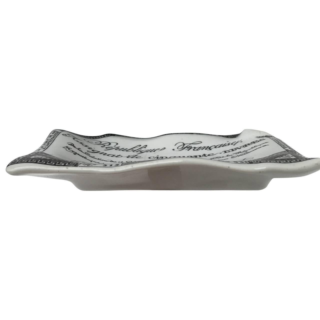 Vintage Fornasetti porcelain dish as a ashtray or pin tray

Complementary delivery to New York City.