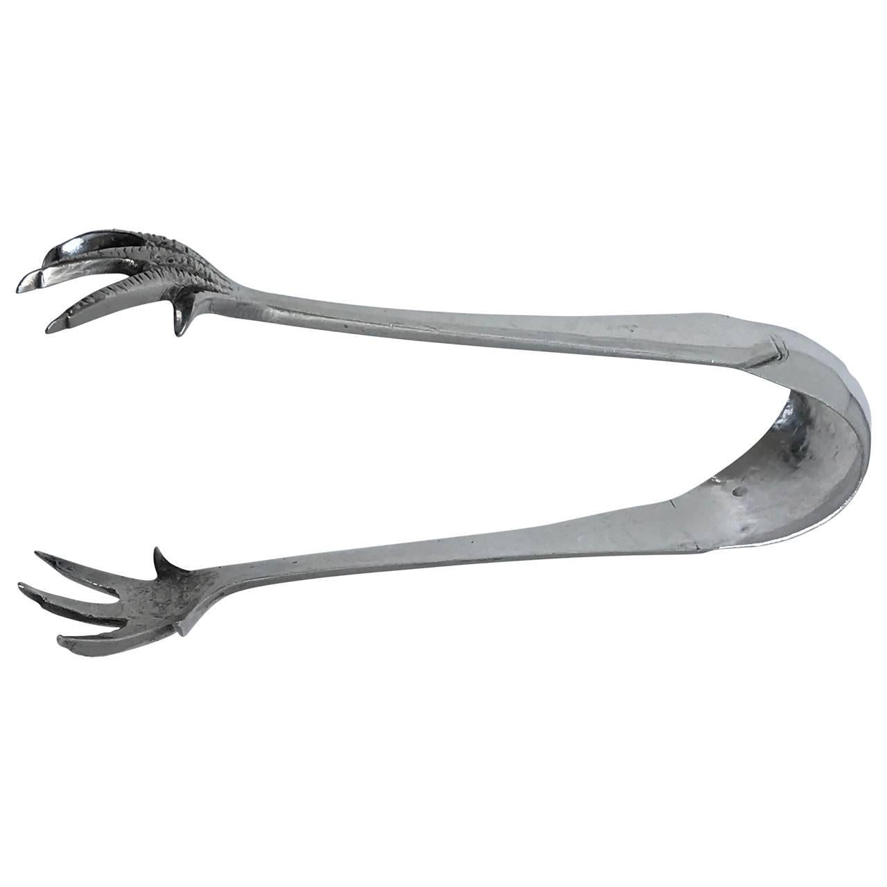 Sterling Silver Ice Tongs with Claws 2