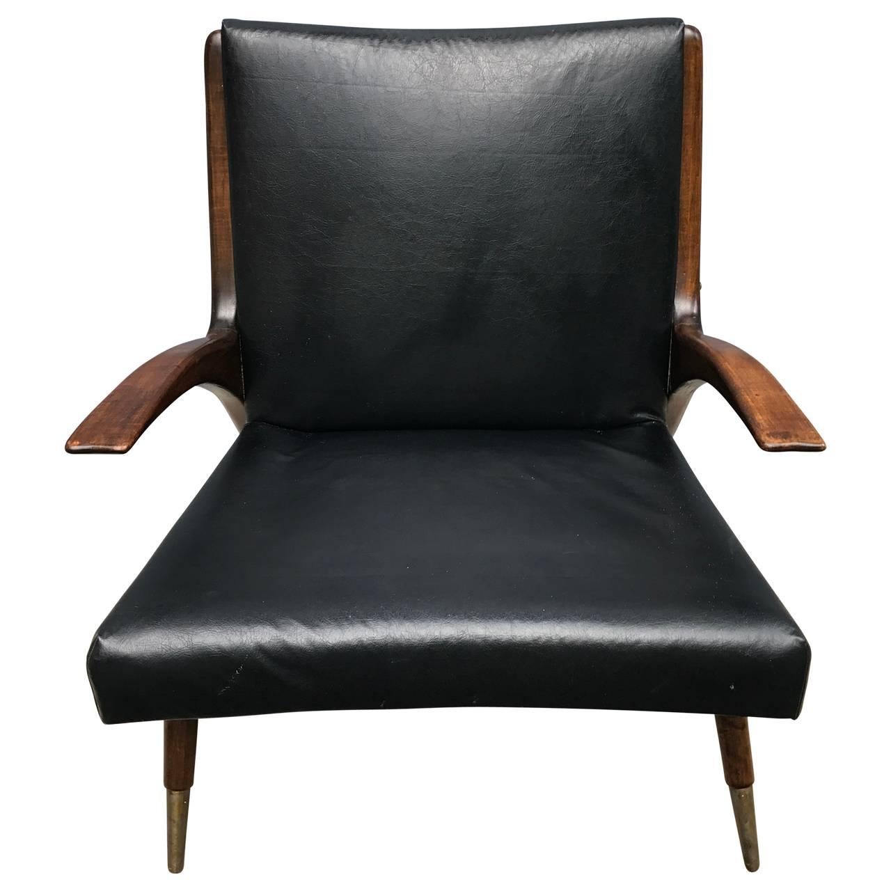 danish teak lounge chair