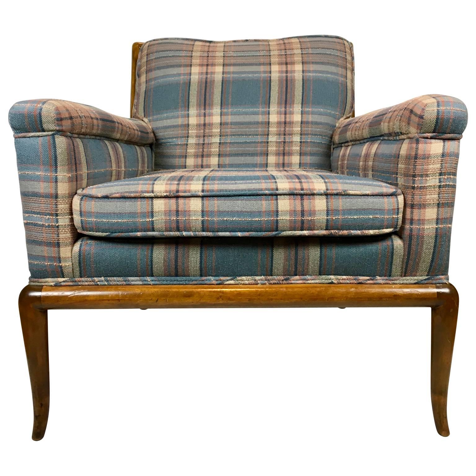 Walnut T.H. Robsjohn-Gibbings Lounge Chair for Widdicomb