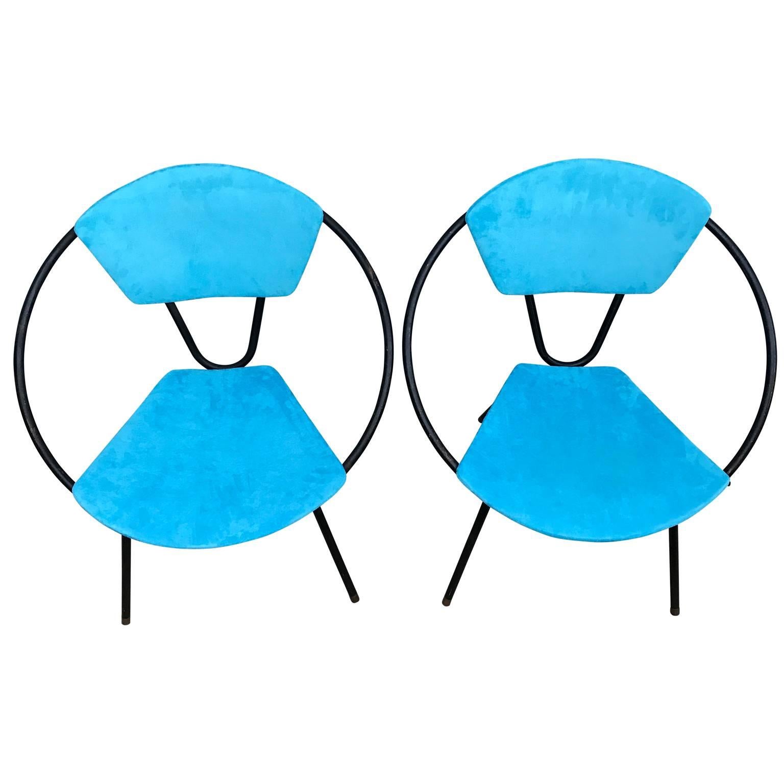 Pair of Salterini Hoop Lounge Chairs 3