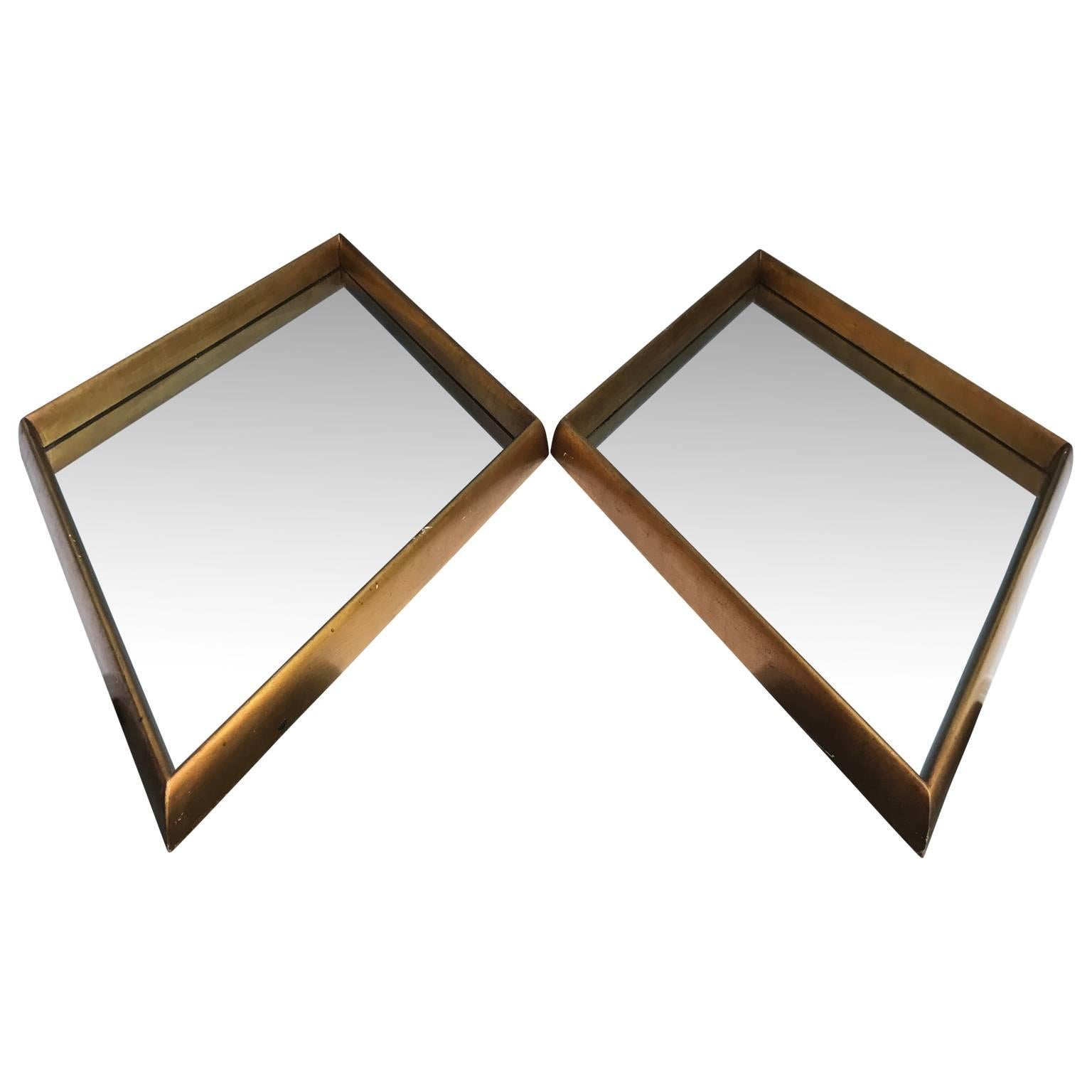 Sharp looking pair of Hollywood Regency gold leaf mirrors.

$125 flat rate front door delivery includes Washington DC metro, Baltimore and Philadelphia