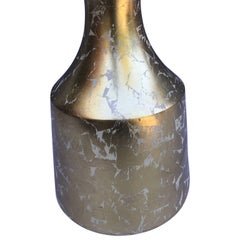 Tall Gold-Leaf Decorated Cone-Shaped Table Lamp