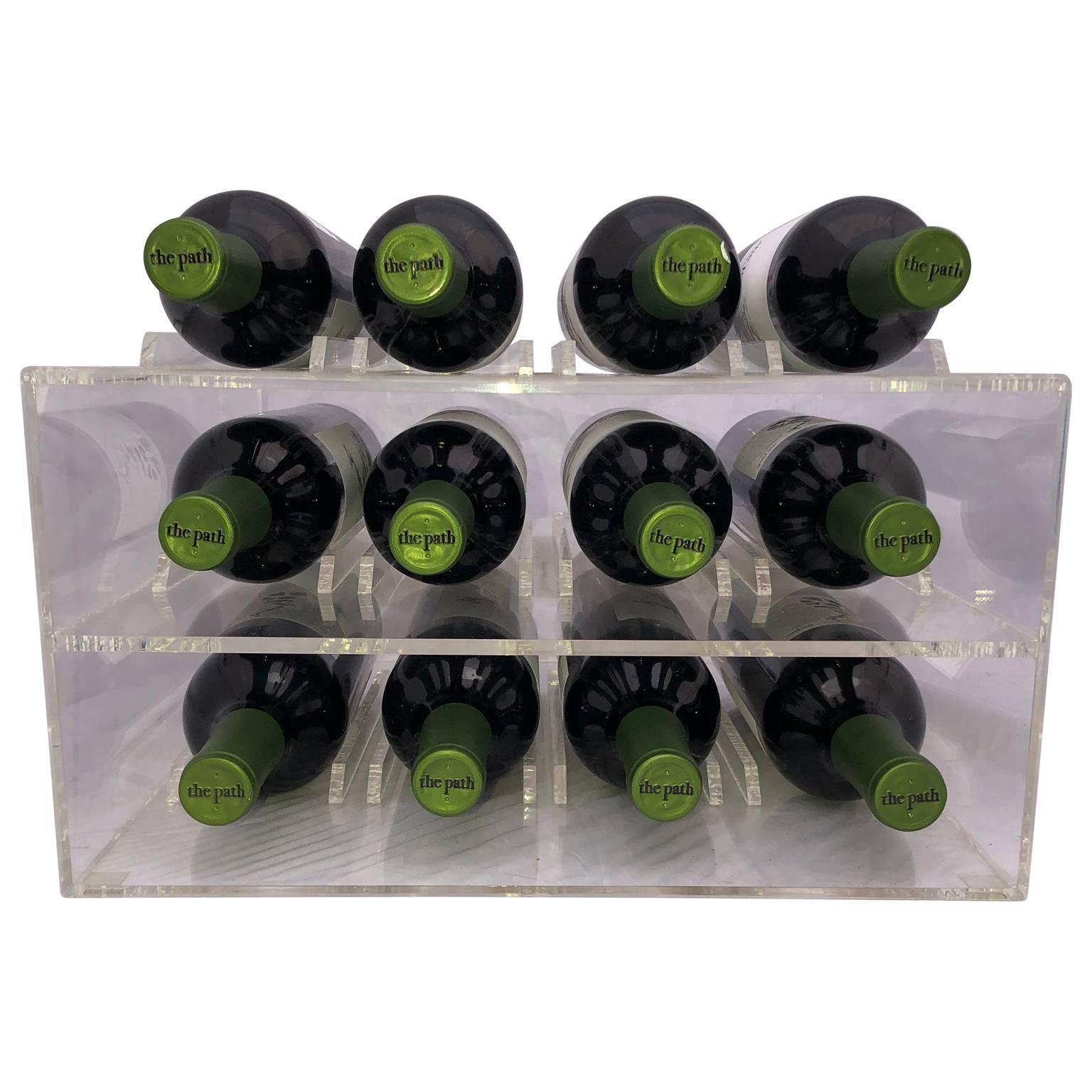 mid century wine rack