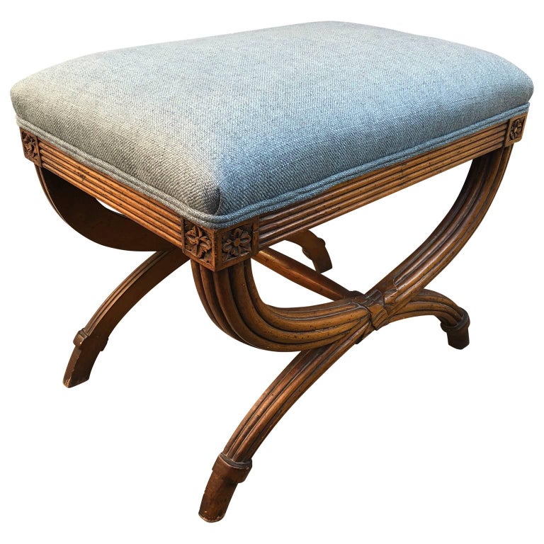 Vintage Louis Seize Style Stool or Ottoman, 1930s at 1stDibs
