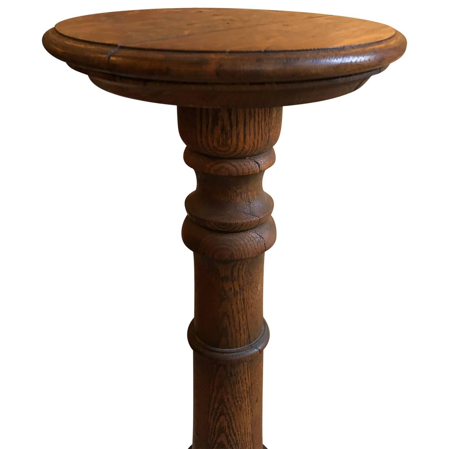 antique wooden pedestals