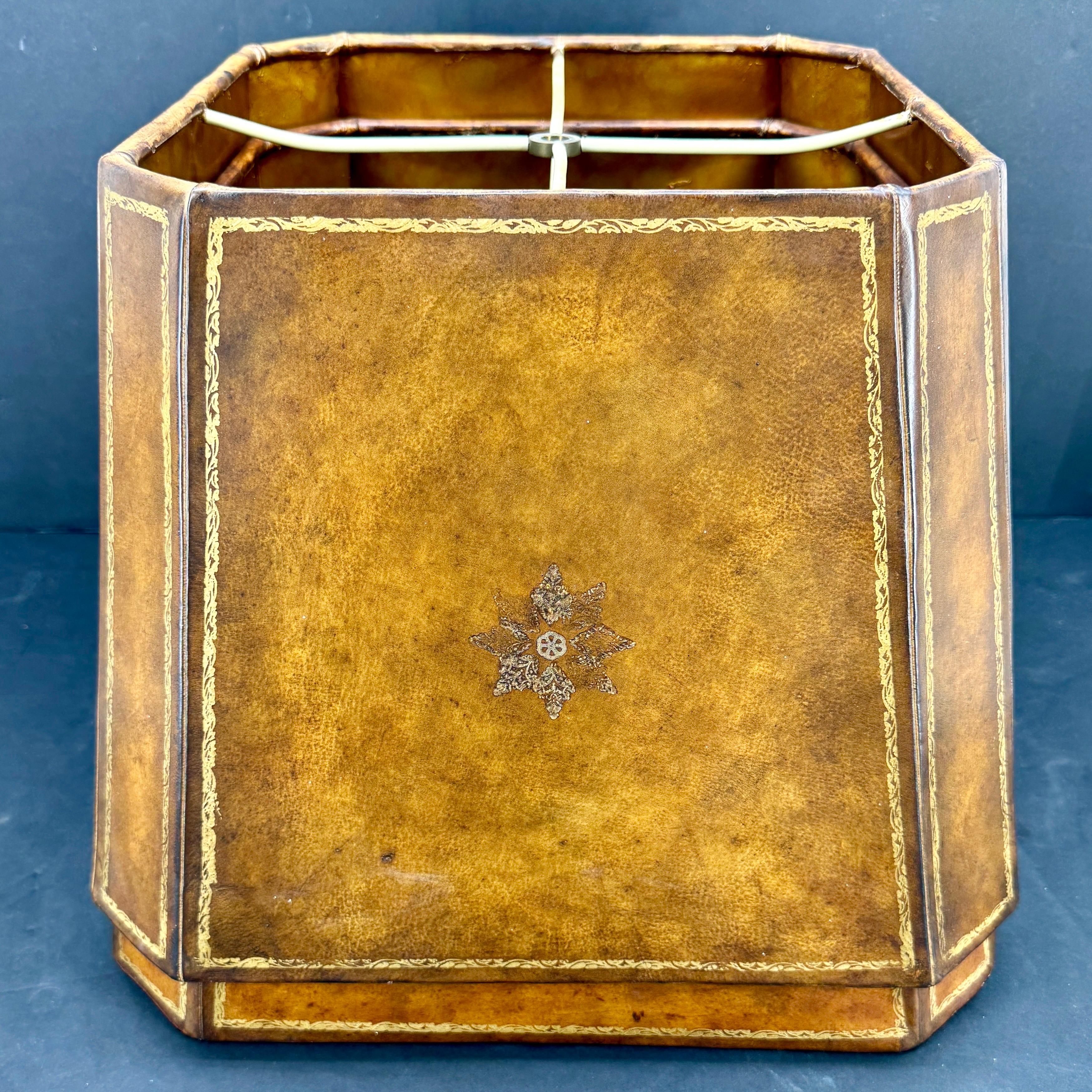 Pair of Maitland Smith Library Leather Book Table Lamps 12