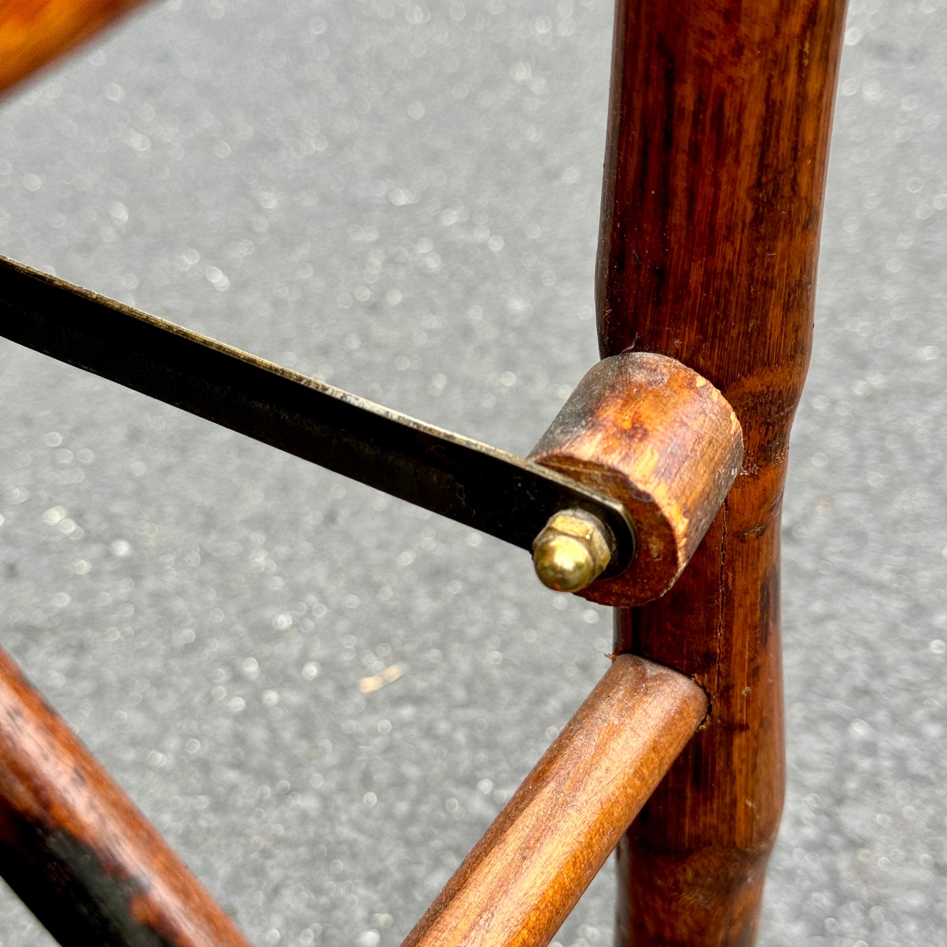 Bamboo Upholstered Directors Chair in Louis Vuitton Fabric 5